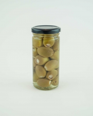 Green olives stuffed with feta cheese