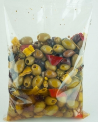 Mixed pitted olives salad