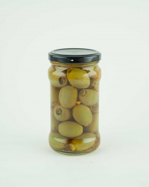 Macedonian pepper stuffed green olives