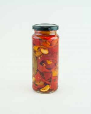Red &amp; yellow roasted peppers
